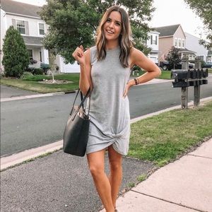 Social Threads sleeveless front knot dress